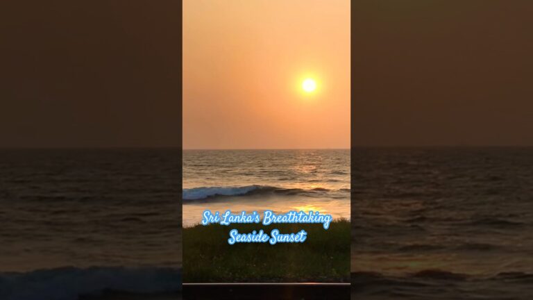 Sri lanka’s Breathtaking Seaside sunset view #shortvideo #travel #viral #shorts #short